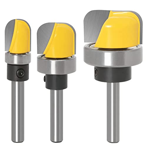 BLASHRD 3 StüCkes 1/4 Schaft FräSer Bit für SchüSsel und Tablett, FräSer Satz für SchüSsel und Tablett mit Kugellager BLASHRD 3 StüCkes 1/4 Schaft FräSer Bit für SchüSsel und Tablett, FräSer Satz für SchüSsel und Tablett mit Kugellager von BLASHRD