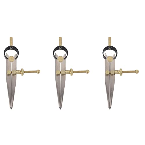 BLASHRD 3X Leder Rotierendes Hand Werkzeug DIY Flügel Teiler Verstellbarer Stahl Leder Machen Rotierendes Werkzeug Flügel Teiler Abstand Schere von BLASHRD