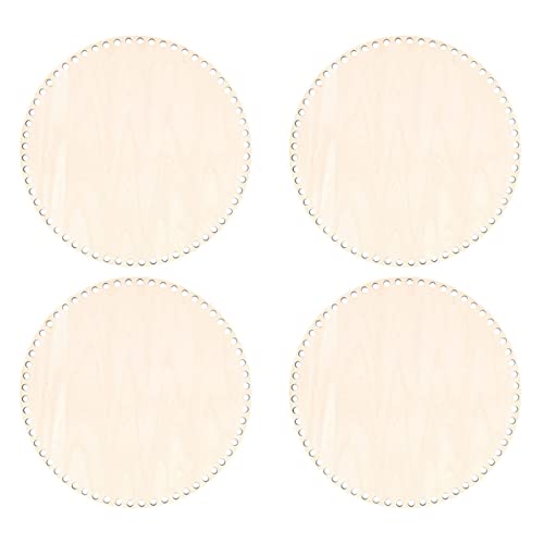 BLASHRD 4Stück 30cm Natürlicher Korb Boden mit Loch, Kreis Leerzeichen Basis für Mach Es Selbst Stricken Häkeln Beutel Boden Former BLASHRD 4Stück 30cm Natürlicher Korb Boden mit Loch, Kreis Leerzeichen Basis für Mach Es Selbst Stricken Häkeln Beutel Boden Former von BLASHRD