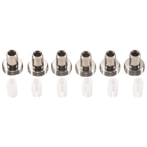 BLASHRD 6 StüCk Keramik Rohr HüLsen und 6 StüCk Metall Kopf Verbinder Adapter für die Optische Glas Faser Suche von BLASHRD