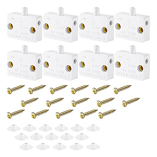 BLASHRD 8 StüCk Schrank Lampen Schalter Automatischer TüR Schalter Schalter für Kleider Schrank Anwendbar für 12V 24V 110V () von BLASHRD