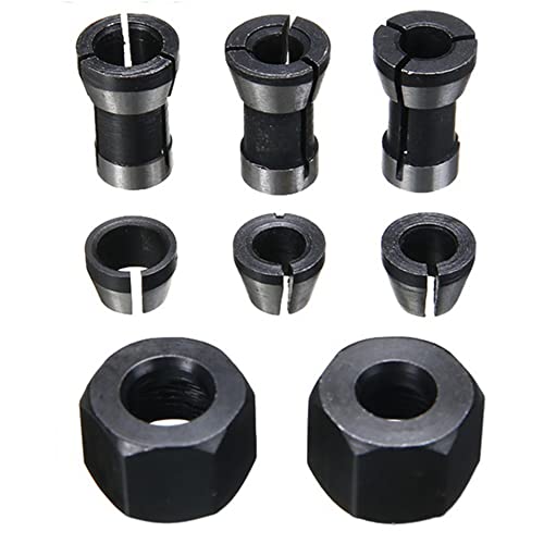BLASHRD 8 StüCke HochpräZises Adapter Spannzangen Set 6 Mm / 6,35 Mm / 8 Mm Spannzangenfutter Gravur Trimmen Maschine Router FräSer Werkzeug BLASHRD 8 StüCke HochpräZises Adapter Spannzangen Set 6 Mm / 6,35 Mm / 8 Mm Spannzangenfutter Gravur Trimmen Maschine Router FräSer Werkzeug von BLASHRD