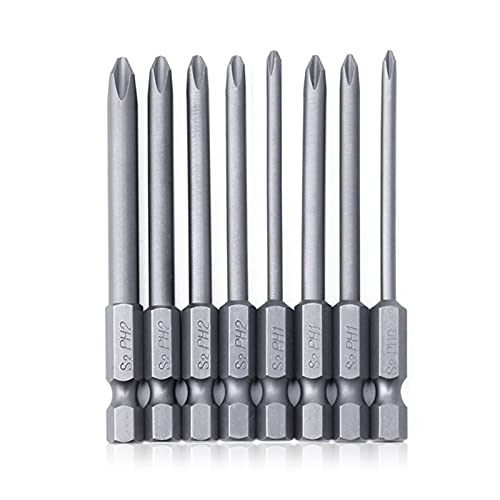 BLASHRD 8Stck 1/4 Sechskant-Schaft-Bohrer Magnetische Lange Sechskant-Kreuzschlitzschraubendreher-Bohrer-Set S2 Legierter Stahl für Elektrowerkzeug BLASHRD 8Stck 1/4 Sechskant-Schaft-Bohrer Magnetische Lange Sechskant-Kreuzschlitzschraubendreher-Bohrer-Set S2 Legierter Stahl für Elektrowerkzeug von BLASHRD