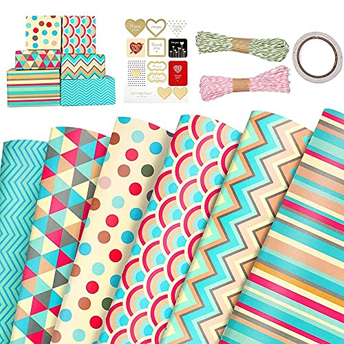 BLASHRD Geschenk Papier, für Weihnachten Geburtstags Feier Geschenk Papier Set 6 StüCk Geschenk Papiere, Geschenk Papier BLASHRD Geschenk Papier, für Weihnachten Geburtstags Feier Geschenk Papier Set 6 StüCk Geschenk Papiere, Geschenk Papier von BLASHRD