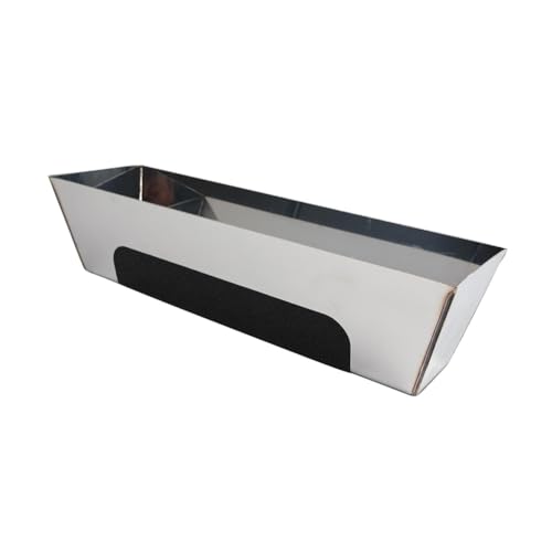 BLASHRD Mit Pad, Edelstahl-Schlammwanne, Wasserdicht, Glatt, Robust, Rutschfest, für Trockenbau, Schlammwanne, für Gips, 16 von BLASHRD