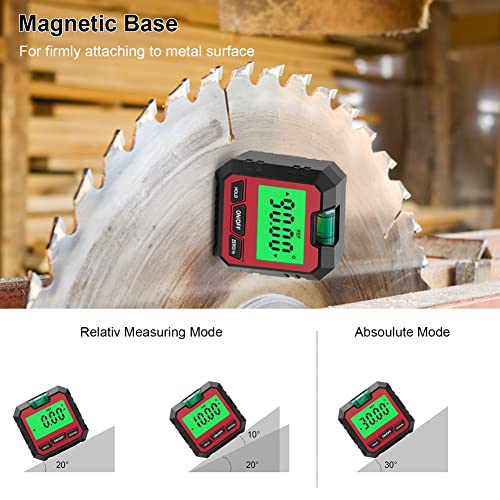 BLASHRD PräZision Digital Neigungsmesser Elektronen Goniometer Magnet Fuß Digitaler Messer Sucher Fase Box -Rot BLASHRD PräZision Digital Neigungsmesser Elektronen Goniometer Magnet Fuß Digitaler Messer Sucher Fase Box -Rot von BLASHRD