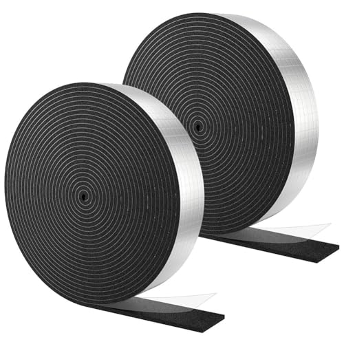 BLASHRD Rohrummantelungsisolierung, Rohrummantelungs-Isolierband mit Aluminiumfolie für das Einfrieren Von Warmwasserleitungen im Außenbereich im Winter BLASHRD Rohrummantelungsisolierung, Rohrummantelungs-Isolierband mit Aluminiumfolie für das Einfrieren Von Warmwasserleitungen im Außenbereich im Winter von BLASHRD