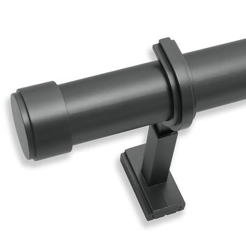 BlastHome Signature Collection Gardinenstangen-Set – Verbindbar für nahtlose Optik – Premium Schwermetall-Stange mit 3,8 cm Durchmesser mit Zinkklammern & Endkappen – mattes Graphit-Finish – 91 cm BlastHome Signature Collection Gardinenstangen-Set – Verbindbar für nahtlose Optik – Premium Schwermetall-Stange mit 3,8 cm Durchmesser mit Zinkklammern & Endkappen – mattes Graphit-Finish – 91 cm von BLASTHOME