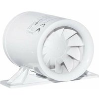 Blauberg - Rohrventilator Ducto-U 100 mit 110 m³/h Fördervolumen mit Montagehalter 8030079 von BLAUBERG