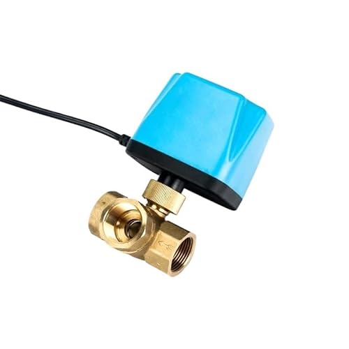 BLBGKHKKVD 1/2" 3/4" 1" 2" Dreiwege 220V 12V 24V 2-Draht-Messing-Elektrokugelhahn, normalerweise geschlossen, motorisierter Kugelhahn(3/4",220VAC_Normally Open) von BLBGKHKKVD