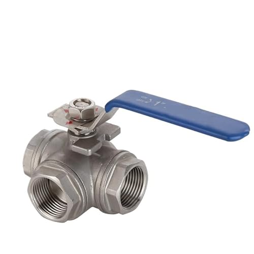 BLBGKHKKVD 3-Wege-2-Zoll-Edelstahl-Kugelhahn for Wasser-Öl-Dampf(XGB_L Type) von BLBGKHKKVD