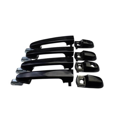 BLBGKHKKVD 4Pcs Vorne Hinten Außentür Griff Schwarz Fit for Hyundai Accent 2006-2010 826501E000 826601E000 836501E000 836601E000 von BLBGKHKKVD