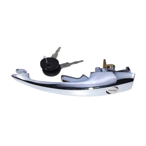 BLBGKHKKVD Äußerer Türgriff, Chrom, 113837205M, vorne links oder rechts, mit Schlüsseln, passend for VW Beetle Super Beetle 1986–1979 und 1968–1970, passend for Karmann Ghia von BLBGKHKKVD