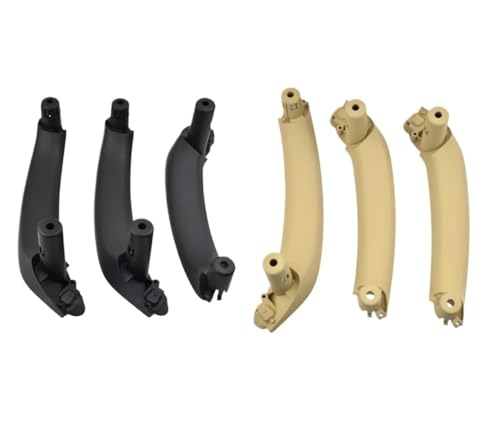 BLBGKHKKVD Auto Tür Innen Griff Pull Abdeckung Trim LHD RHD Fit for BMW X3 F25 X4 F26 2010-2017 51417250307 51417246211 51417246213(LHD 3PCS Set Beige) von BLBGKHKKVD