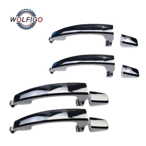 BLBGKHKKVD Chrom vorne hinten Links rechts Außentürgriff passend for Chevy Chevrolet Captiva Sport Aveo passend for Saturn Vue 96468266 96468306(Set B) von BLBGKHKKVD