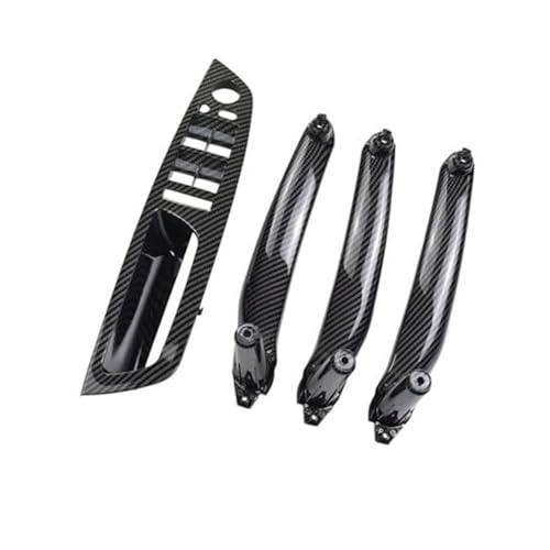 BLBNEZBZTY 4 Teile/satz Links Hand Fahrer Tür Pull Griff Kit Für X5 X6 E70 E71 2007-2013 Auto Innen Ersatz Teile Armlehne Fensterschalters(‎Carbon 4pcs Lhd) von BLBNEZBZTY