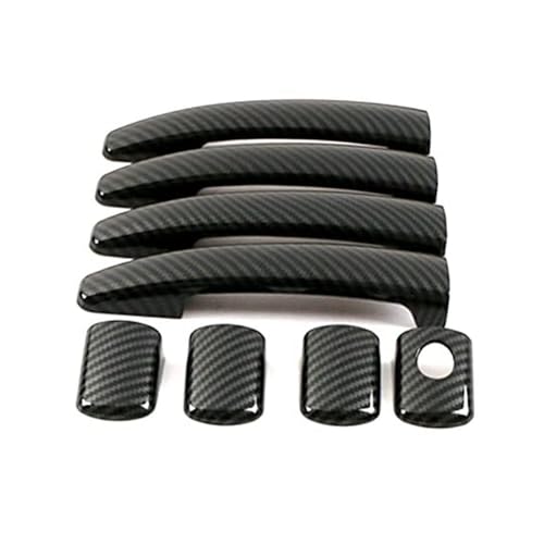 BLBNEZBZTY Außentürgriffkappe Auto-Außentürgriff-Abdeckungsverkleidung für 207 (2006-2014), 208 MK1 (2012-2019) von BLBNEZBZTY