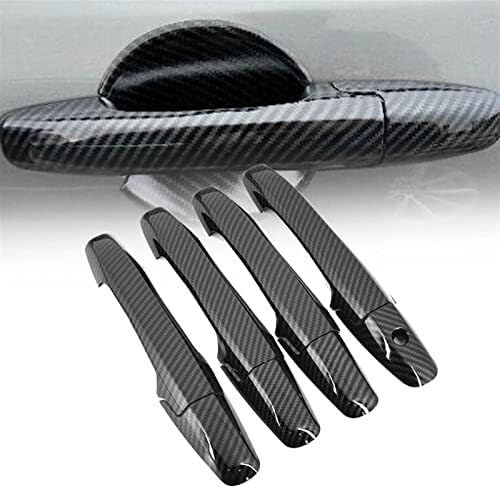 BLBNEZBZTY Außentürgriffkappe Für Civic 2006-2011 Carbon Fiber Auto Türgriff Abdeckung Dekor Trim Zubehör(‎Chrome) von BLBNEZBZTY