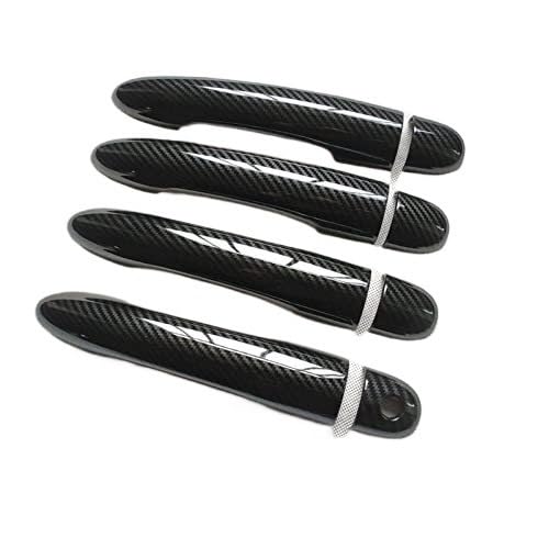 BLBNEZBZTY Außentürgriffkappe Für Clio 3 (MK3) Kunststoff Nachahmung Carbon Fiber Türgriff Abdeckung Trim(‎C1) von BLBNEZBZTY