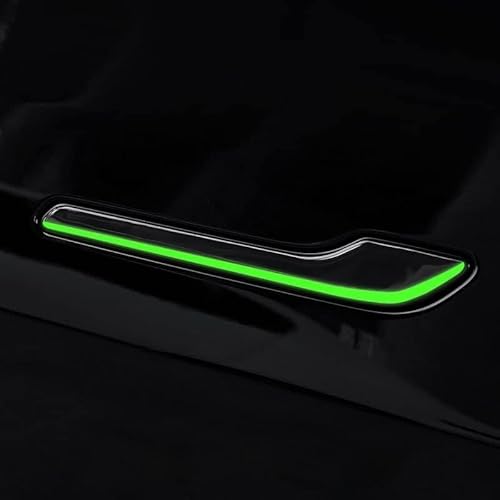BLBNEZBZTY Außentürgriffkappe Leuchtender Schutzaufkleber Für Autotürgriffe mit Nachtlicht, Außendekoration, Für Tesla Model Y 3 2018-2023 BLBNEZBZTY Außentürgriffkappe Leuchtender Schutzaufkleber Für Autotürgriffe mit Nachtlicht, Außendekoration, Für Tesla Model Y 3 2018-2023 von BLBNEZBZTY