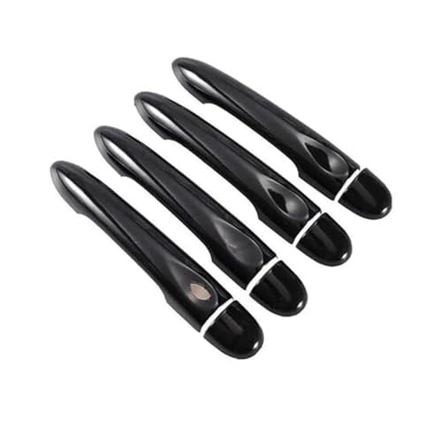 BLBNEZBZTY Außentürgriffkappe Schwarze Autotürgriffabdeckung, Verkleidungs-Styling für Megane 3 MK3 III 2008–2011, 2012–2014, 2016(‎4dr No Key 1 Button4) von BLBNEZBZTY
