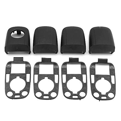 BLBNEZBZTY Außentürgriffkappe Schwarze Schutzhülle Schloss Abdeckung Kappe Trim mit Dichtung & Dichtungen Für 307 Für Citroen C2 C3 03-09 BLBNEZBZTY Außentürgriffkappe Schwarze Schutzhülle Schloss Abdeckung Kappe Trim mit Dichtung & Dichtungen Für 307 Für Citroen C2 C3 03-09 von BLBNEZBZTY