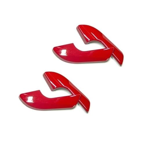 BLBNEZBZTY Auto Innen Tür Griff Dekoration Shell Schutzhülle Aufkleber Für Alfa Für Romeo Für Giulietta Armlehne Fensterschalters(‎Red-4pcs) von BLBNEZBZTY