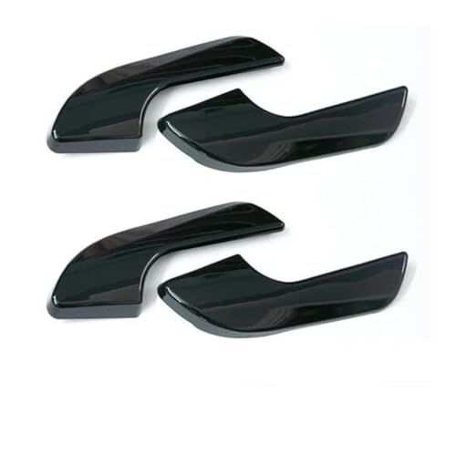 BLBNEZBZTY Auto Innen Tür Griff Dekorative Schutzhülle mit Aufklebern Für Alfa Für Romeo Für Giulietta Armlehne Fensterschalters(‎Black-4pcs) von BLBNEZBZTY