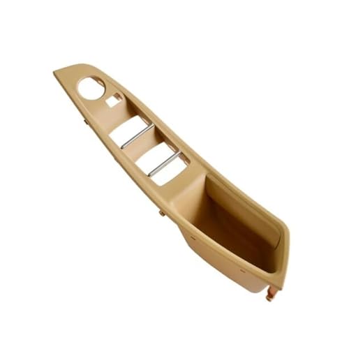 BLBNEZBZTY Auto Innen Tür Griff Für F10 F11 520d 520i 2011-2013, Links/Rechts, Beige/Schwarz Armlehne Fensterschalters(‎Beige-lhd) von BLBNEZBZTY