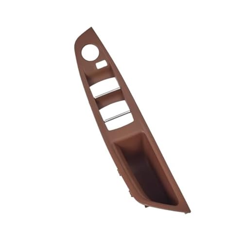 BLBNEZBZTY Auto Innen Tür Griff Für F10 F11 520d 520i 2011-2013, Links/Rechts, Beige/Schwarz Armlehne Fensterschalters(‎Red Brown-rhd) von BLBNEZBZTY