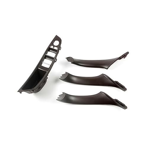 BLBNEZBZTY Auto Innen Tür Griff Panel Trim Abdeckung Für 5 Series F10 F11, Grau/Beige/Schwarz, LHD Armlehne Fensterschalters(‎B Dark Brown) von BLBNEZBZTY