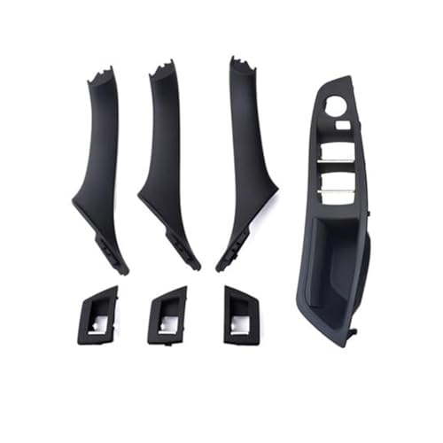 BLBNEZBZTY Auto Innen Tür Griff Set Für 5 Series F10 F11 520i-535i (2009-2016) Rechts Lenkrad RHD Armlehne Fensterschalters(‎Rhd Black) von BLBNEZBZTY