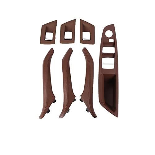 BLBNEZBZTY Auto-Innenraum-Armlehnen Und -Türgriffe Set (7-teilig) Für 5 Series F10 F11 51417225866, Linke Rechte Seite Armlehne Fensterschalters(‎Lhd Red) von BLBNEZBZTY