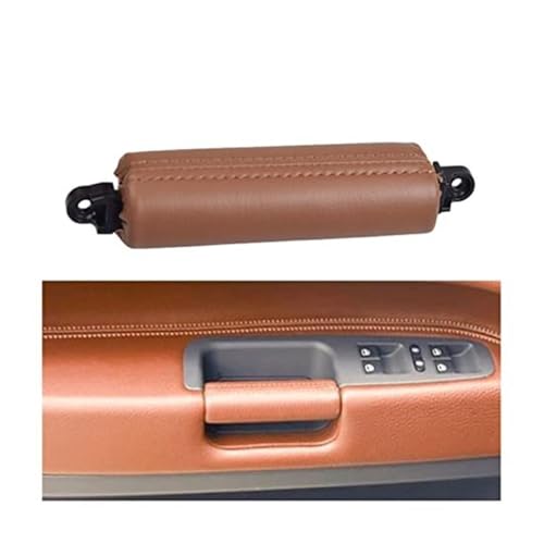 BLBNEZBZTY Auto-Innentürgriff Für Vw Für Touareg 2003-2010 Mit Abdeckungsverkleidung Ersatz Armlehne Fensterschalters(Red Brown) von BLBNEZBZTY