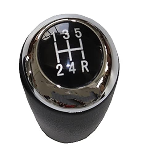 BLBNEZBZTY Auto Schalthebel Schaltknauf Abdeckung Für Mazda 6 für GH 2007 2008 2009 2010 2011 2012 Pu Leder Auto Shift Schaltknauf Hebel Gaitor Boot Abdeckung(‎5 Speed Knob Chrome) von BLBNEZBZTY