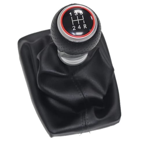 BLBNEZBZTY Auto Schalthebel Schaltknauf Abdeckung Für Seat Für Exeo 2011 Für Leon 2000 Auto Shift Schaltknauf Hebel Gaitor Boot Abdeckung(‎12345r Red) von BLBNEZBZTY