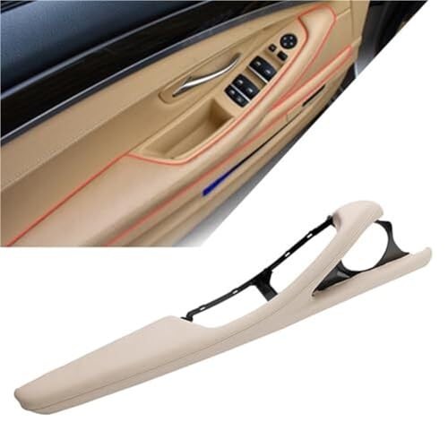 BLBNEZBZTY Autotür-Innengriffverkleidung mit Knopfschalterrahmen Für F10 F11 F18 5er 2010-2017 LHD Armlehne Fensterschalters(‎Off-white) von BLBNEZBZTY