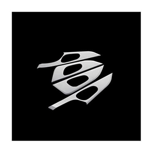 BLBNEZBZTY Carbon Fiber Innen Tür Pull Griff Schüssel Rahmen Abdeckungen Trim Aufkleber Zubehör Für Nissan Für J11 2014-2020 Armlehne Fensterschalters(‎Sliver) von BLBNEZBZTY