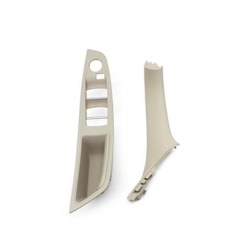 BLBNEZBZTY Ersatzteil-Ziehverkleidung Für Autoteile Für F10/F11/F18 520/523/525/528, Türgriffsatz Für Beifahrerinnen Und Außentür (2 Stück/7 Stück) Armlehne Fensterschalters(‎Oyster) von BLBNEZBZTY