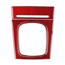 BLBNEZBZTY Für A3 S3 8P 2006 2007 Kohlefaser Schalthebel Ablageverkleidung Verkleidungsabdeckung Autoinnenausstattung Dekorative Aufkleber Staubschutzpad Getränkehalter Auto(‎7 Red) von BLBNEZBZTY