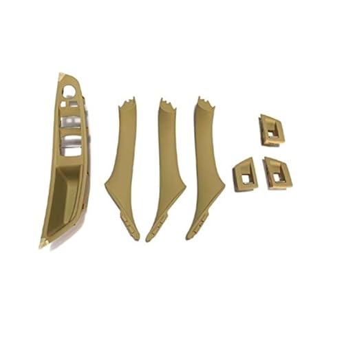BLBNEZBZTY Türgriffverkleidung Für 5er F10 F11 Linkslenker In Grau, Beige, Schwarz Armlehne Fensterschalters(Beige2) von BLBNEZBZTY