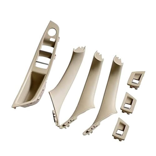 Carbon Fiber Auto Innen Türgriff Trim Abdeckung Für 5 Series F10 F11 520d 525d 530d 535i Automotive Styling Armlehne Fensterschalters(4 Model A Beige White) von BLBNEZBZTY