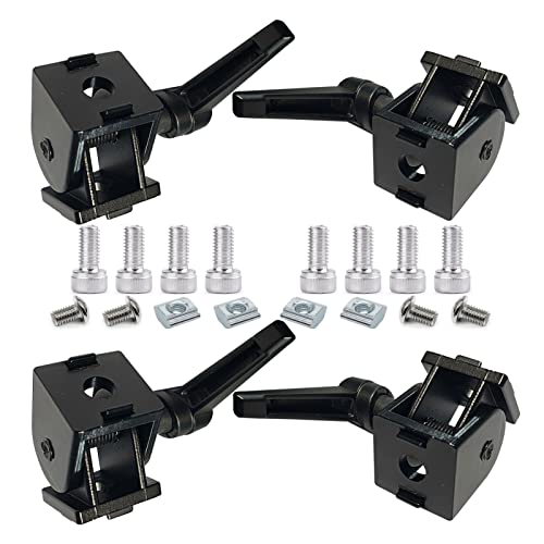 BLCCLOY 2020 Aluminium-Extrusions-Drehgelenk-Scharnier, drehbar, Winkelhalterung mit Griff für 20er-Serie 20/20 2040 V T-Nut, extrudiertes Aluminiumprofil, Hardware-Verbinder BLCCLOY 2020 Aluminium-Extrusions-Drehgelenk-Scharnier, drehbar, Winkelhalterung mit Griff für 20er-Serie 20/20 2040 V T-Nut, extrudiertes Aluminiumprofil, Hardware-Verbinder von BLCCLOY