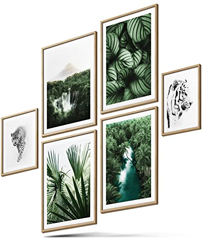 BLCKART Infinity Poster-Set Exotic Dream - beidseitig bedruckte Wandbilder - Premium Poster - Bilder zur Wanddekoration - Größe L 4x A3 und 2x A4 von BLCKART