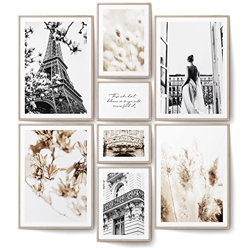BLCKART Beige Paris Poster Set Beidseitig Bedruckt Schlafzimmer Deko Eiffelturm Bilder Pampasgras Wanddeko Wohnzimmer Bildercollage ohne Rahmen BLCKART Beige Paris Poster Set Beidseitig Bedruckt Schlafzimmer Deko Eiffelturm Bilder Pampasgras Wanddeko Wohnzimmer Bildercollage ohne Rahmen von BLCKART