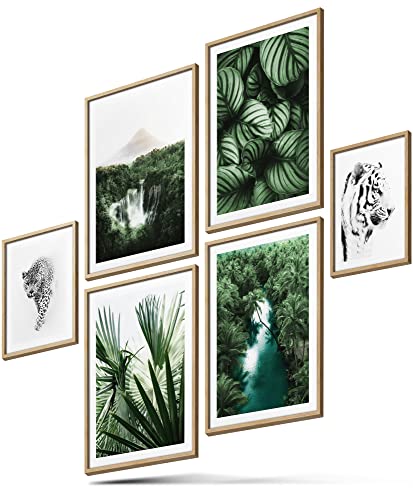 BLCKART Infinity Poster-Set Exotic Dream - beidseitig bedruckte Wandbilder - Premium Poster - Bilder zur Wanddekoration - Größe M 4x A4 und 2x A5 von BLCKART