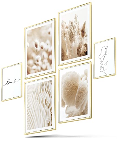 BLCKART Infinity Poster-Set Bohemian Dream - beidseitig bedruckte Wandbilder - Premium Poster - Bilder zur Wanddekoration - Größe M 4x A4 und 2x A5 von BLCKART