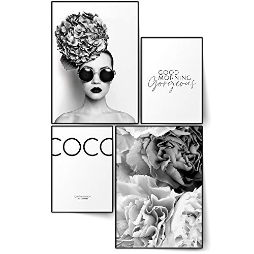 BLCKART Infinity Premium Coco Poster Set Stilvolle Doppelseitige Bilder Wohnzimmer Deko von BLCKART