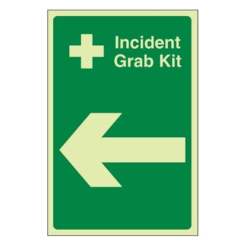 Bleedsave Incident Grab Kit Pfeil links, 200 x 300 mm, selbstklebendes Vinyl-Sicherheitsschild Bleedsave Incident Grab Kit Pfeil links, 200 x 300 mm, selbstklebendes Vinyl-Sicherheitsschild von BLEEDSAVE