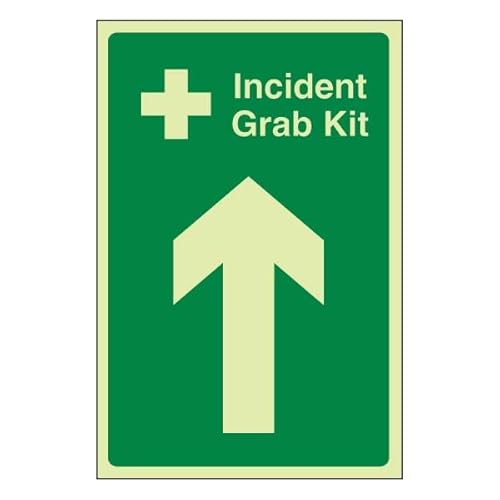 Bleedsave Incident Grab Kit Pfeil nach oben, 300 x 400 mm, selbstklebendes Vinyl-Sicherheitsschild Bleedsave Incident Grab Kit Pfeil nach oben, 300 x 400 mm, selbstklebendes Vinyl-Sicherheitsschild von BLEEDSAVE